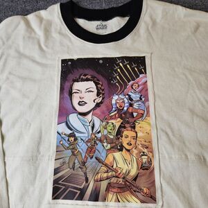 Disney Spirit Jersey Star Wars Women of the Galaxy Cropped Raw‎ Hem Adult XL